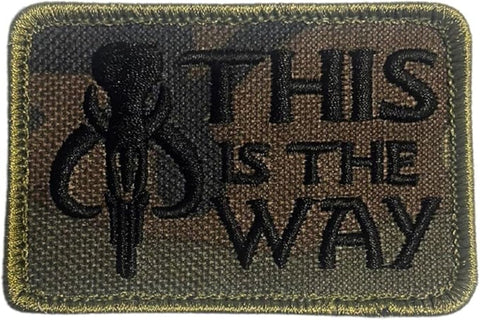 This is The Way Mytho Skull Camo 3x2 Inch Hook Fastener Patch for Backpacks, Range Bags, Clothes, Hats, and More…