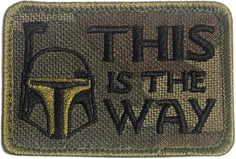 This is The Way Rectangular Stormtrooper Camo 3x2 Inch Hook Fastener Patch for Backpacks, Range Bags, Clothes, Hats, and More…