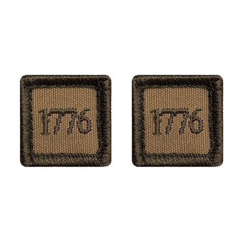 1776 Patch Bundle (Embroidered Hook) (2pc/Tan)