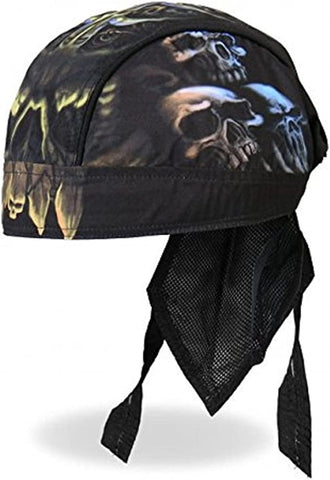 Authentic Bikers Premium Headwraps Micro-Fiber & Mesh Lining Headwrap