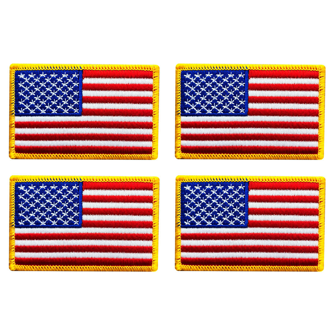 Distressed American Flag Patch: Vintage Embroidered Iron-on...