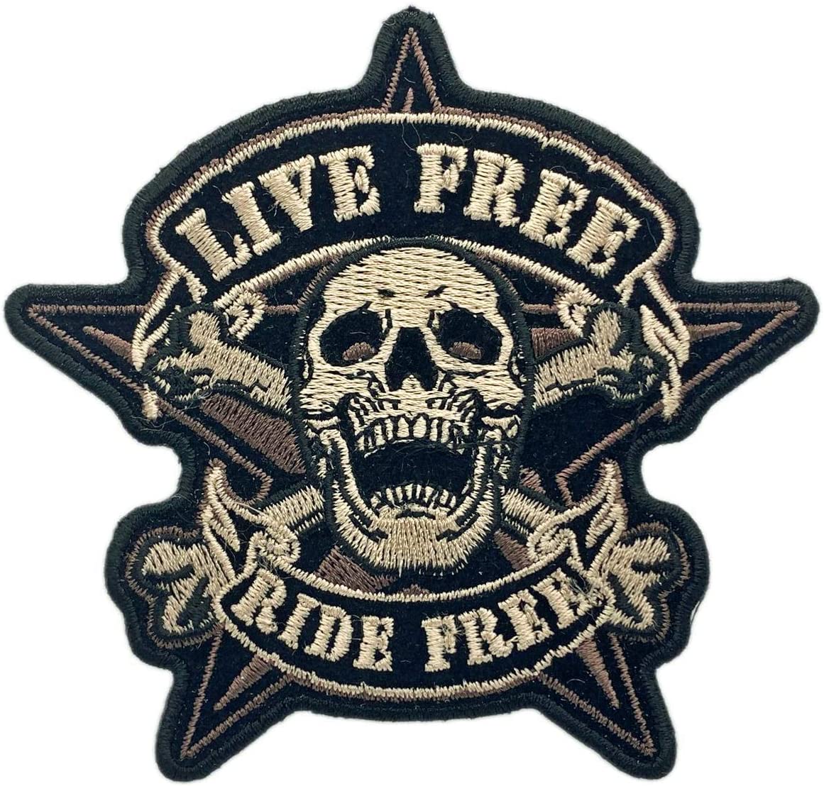 thumbnail image 2 of Reaper Dead Man's Hand Aces Skull Iron-On Patch – MiltacUSA 2 of 3