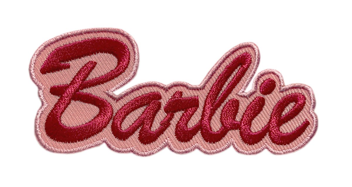 Barbie Name Tag Embroidered Iron on Sew on Patch [3.0 INCH - BP5