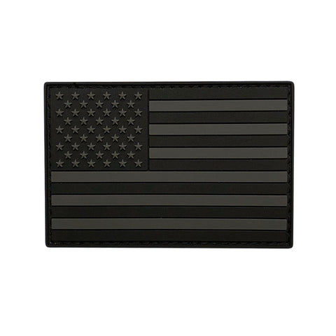 Usa American Flag Black and Grey Tactical Morale Patch