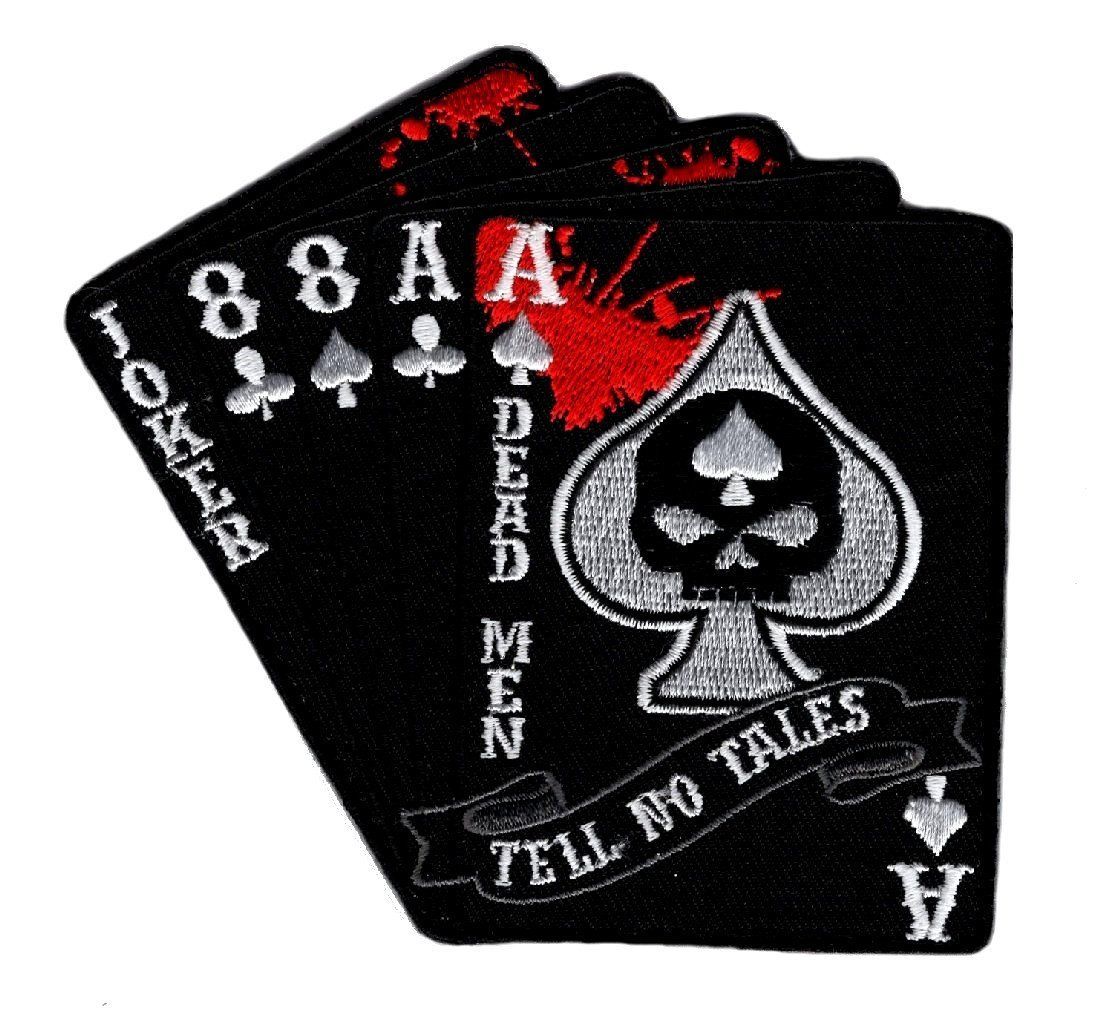 Dead Man's Hand Aces – Outlaw MC Iron Biker Patch, Anarchy Style