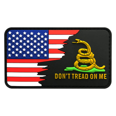 American Flag / Gadsden Snake Don't Tread On Me Patch (PVC)
