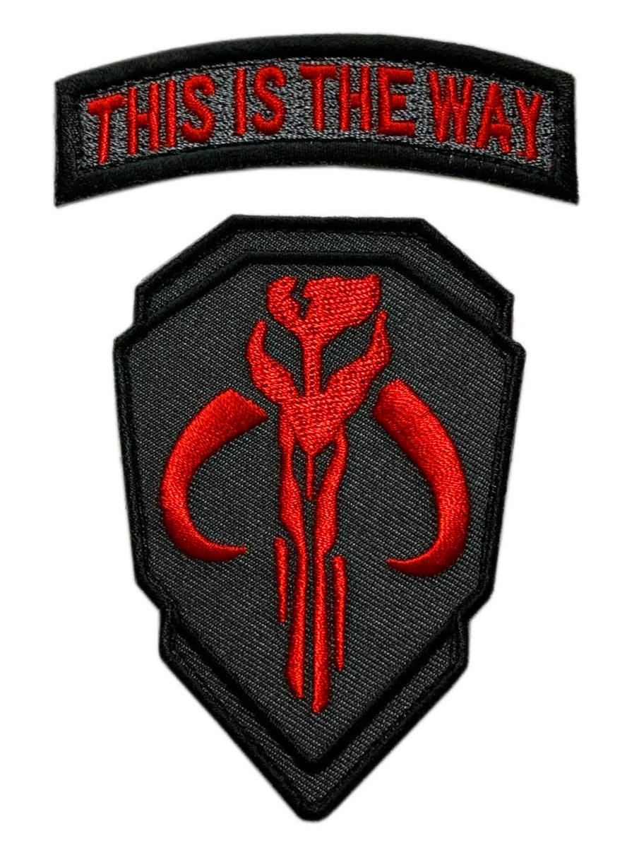 This Is The Way Mandalorian Rocker Tab Patch – Hook Fastener, 3.0 Inches, MS5 Series