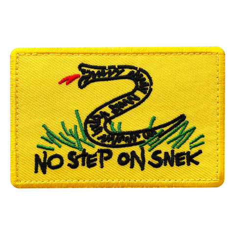 No Step On Snek Funny Snake Don't Tread On Me Patch