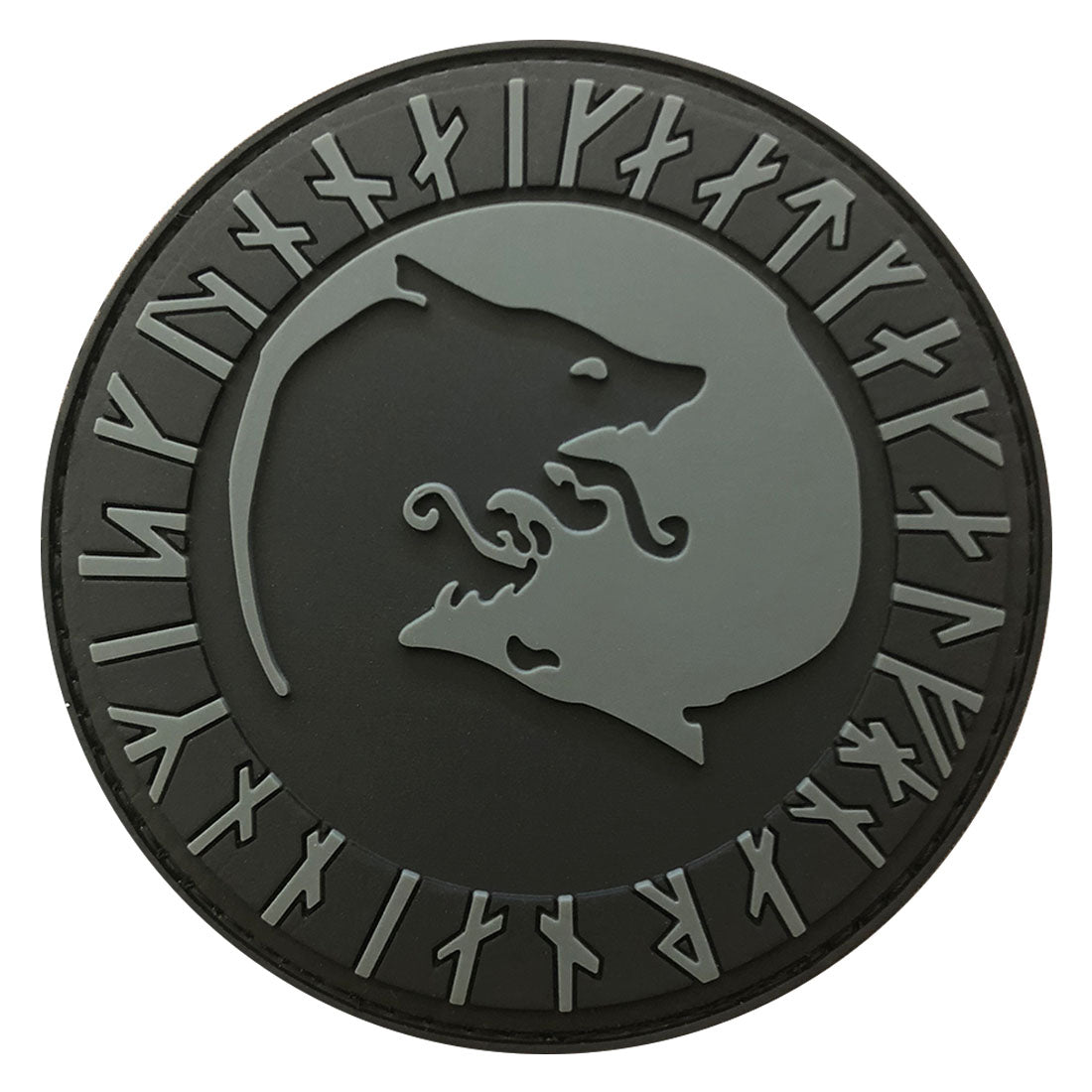 Patch Termoadesivo Ricamato 5x5 Cm Con Logo Viking Odin, Rune E Alfabeto, Made In France