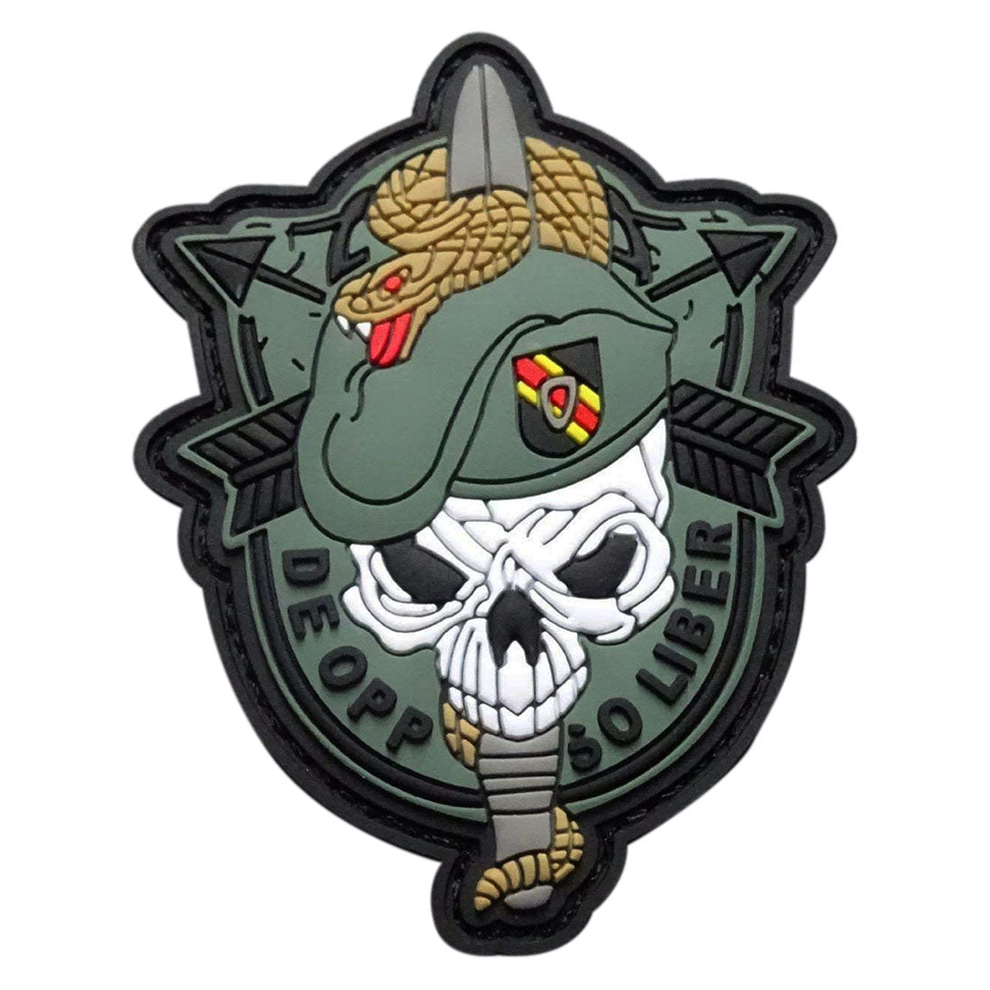 US Army Special Forces Skull Sword and Snake Patch (PVC) – MILTACUSA
