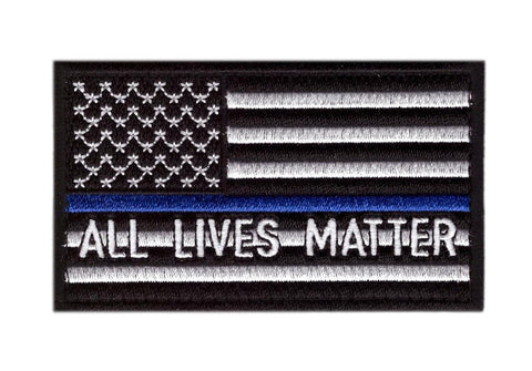 Thin Blue Line Blue Lives Matter American Flag Patch