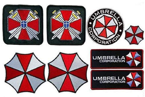 Resident Evil Umbrella Corporation 8pc Patch Set
