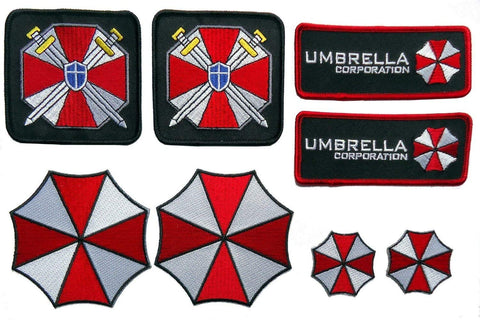 Resident Evil Umbrella Corporation 8pc Patch Set