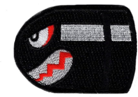 99 PC Angry Flying Bullet Bill Old School Retro Hook Patch 2.5 inches