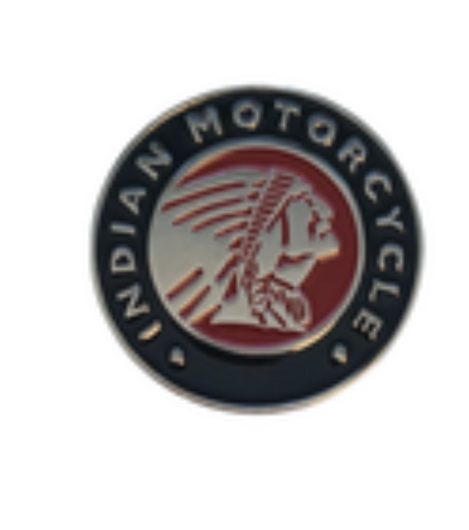 Indian Motorcycle 3D chrome 2 inch pin
