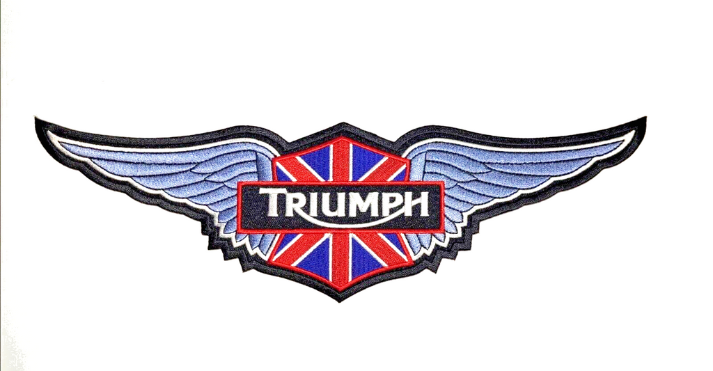 Triumph Patch Triumph Motorcycles Racing Embroidered Iron On Biker MC Patch [11.5