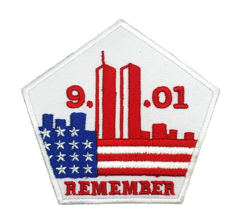 9/11 Remember Twin Towers Patch (Iron On)