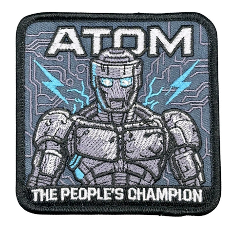 ATOM the Peoples Champion Hook Fastener Patch 3.5 Inch
