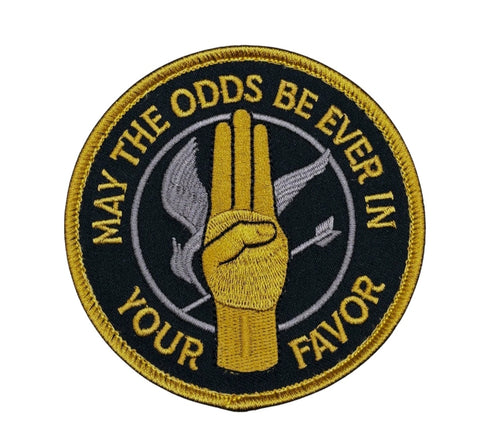 May the Odds Be in Your Favor Hook Fastener Patch 3.5 Inch
