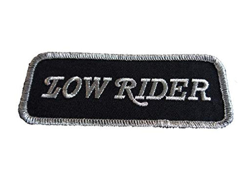 Low Rider Embroidered Iron On sew on Patch [4.0 X 1.5 - MLP-4]