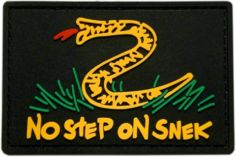 No Step on Snek Patch [3D-PVC Rubber -“Hook” Fastener -SPV1]