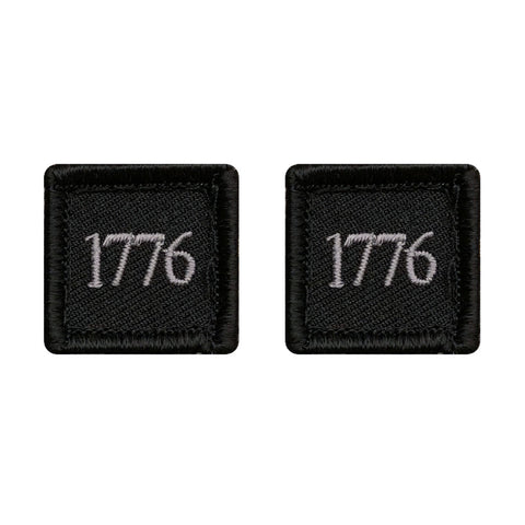 1776 Patch Bundle (Embroidered Hook) (2pc/Black)
