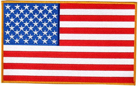 Hot Leathers PPA1222 American Flag Patch (5" Width x 3" Height), Red