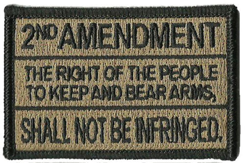 2nd Amendment Patch (Embroidered Hook)