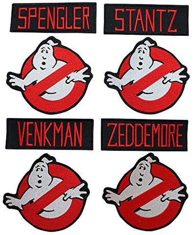 Ghostbusters Movie Costume Embroidered Iron On Sew On Patch [8 pc set]