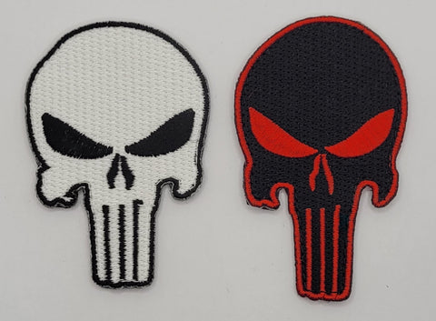 Tactical Skull Patches 2 PC [Hook Fastener Backing PS3,5]