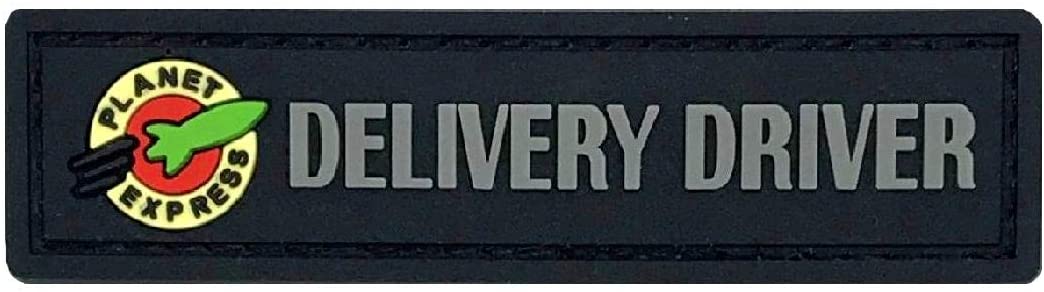 Futurama Planet Express Delivery Driver Patch [PVC Rubber- “Hook Brand ...