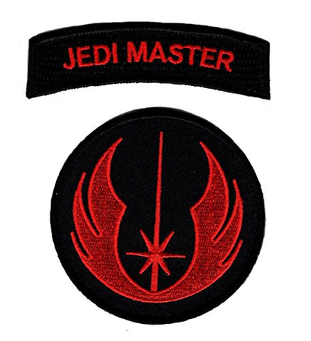 Jedi Master Jedi Order Bundle 2pcs Hook Patch by Miltacusa RED