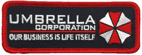 Resident Evil Umbrella Corporation Our Busuniss Patch [4.0 x 1.5 -"Hook Brand" Fastener-RE6]