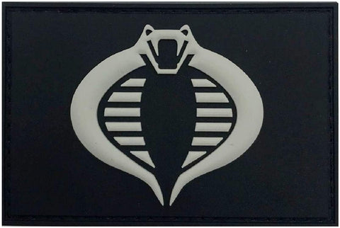 Miltacusa GI Joe Cobra Tactical Patch ["Hook Brand" Fastener -3D-PVC Rubber-3.0 X 2.0 inch-MC10]