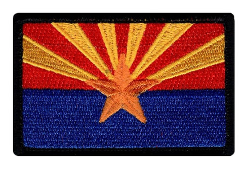 Arizona State Flag AZ Embroidered Patch (3.0 X 2.0 - Iron on Sew on -A5Y)