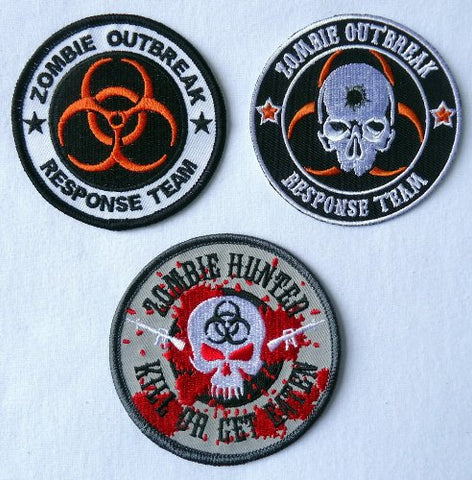 Miltacusa Zombie Outbreak Response Team Biohazard [Set of 3 Patches]