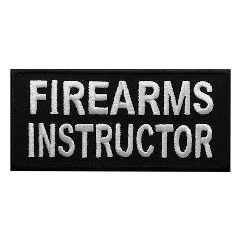 Firearms Instructor Patch (Embroidered Hook)