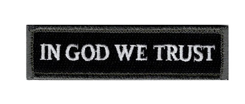 In God We Trust Patch (Embroidered Hook)