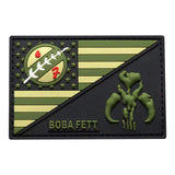 American Flag Boba Fett Patch (PVC) green