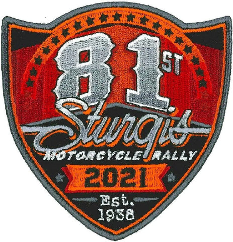 2021 Sturgis Rally 81th Anniversary Biker Rally Patch [Iron on sew on -SP21]