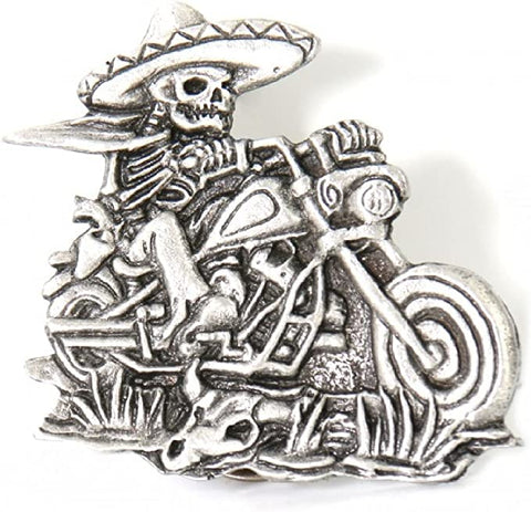 Sombrero Skeleton Biker Harley Rider Mc Biker