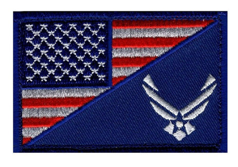 USA Flag Air Force Patch (Iron on Sew on - UA3)