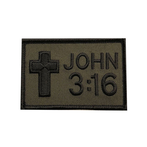 John 3:16 Cross Patch (Iron On)