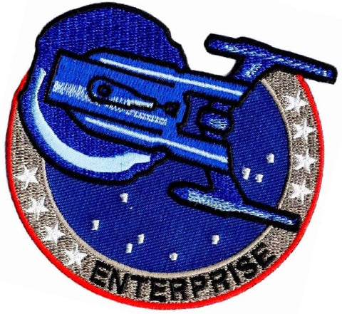 Star Trek Enterprise Ship TV Series Patch ["Hook Brand" Fastener - 3.5 X 3.0 inch - S8]