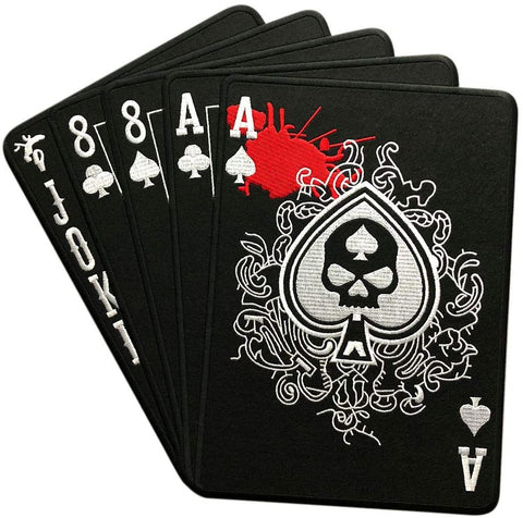 Dead Mans Hand Ace of Spade Outlaw MC Jacket Vest Back Patch (12.0 X 11.5 inch)