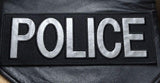 Hook Reflective Police Back Panel and Tag Patch (2PC Bundle -11.0 X 4.0,Tag 4.0 x 1.5)