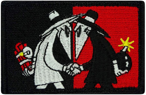 Spy vs Spy Patch ["Hook Brand" Fastener - 3.0 X 2.0 inch - S5]