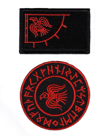 Odin's Raven 2pc Patch Bundle (Embroidered Hook)