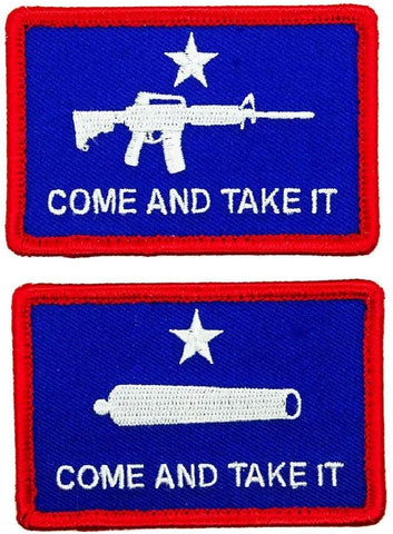 Come and Take It Gonzales AR-15 Patch [2PC Bundle -"Hook Brand" Fastener - CT4,5]