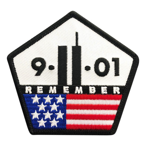 9/11 Remember Twin Towers Tactical Patch (“Hook Brand” Fastener -M11)